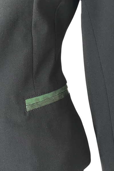 Les RemarKables veste tailleur courte noire détails Opéra