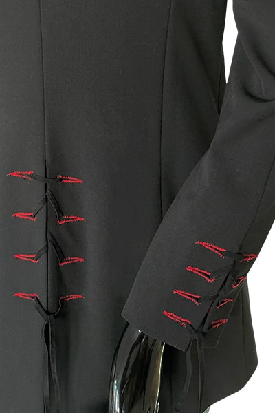 Les RemarKables Black laced suit jacket Charlotte-Details1